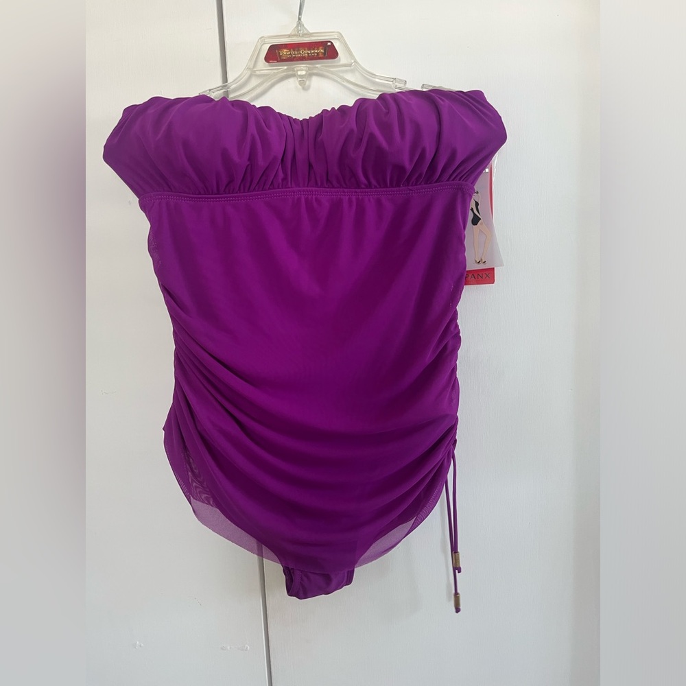 SPANX Purple Women's Swimsuit sz 10